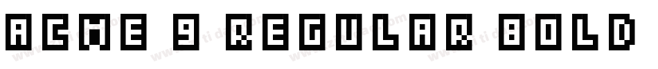 Acme 9 Regular Bold Xtnd手机版字体转换